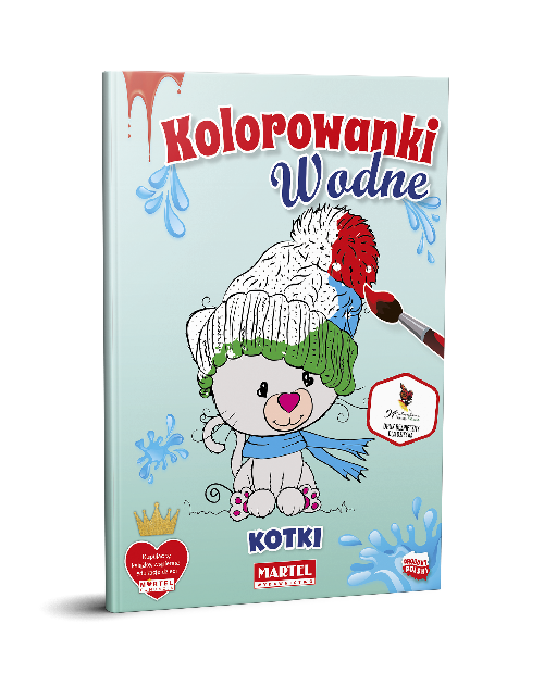 Mockup Kolorowanki WODNE Kotki - Wydawnictwo MARTEL | Świat Kolorowanek