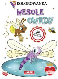 Kolorowanki z naklejkami | WESOŁE OWADY - Wydawnictwo MARTEL | Świat Kolorowanek